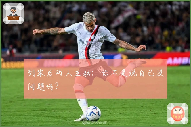 到家后两人互动：你不是说自己没问题吗？